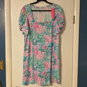 Lilly Pulitzer XL Haydn Short Sleeved Dress. New With Tags.